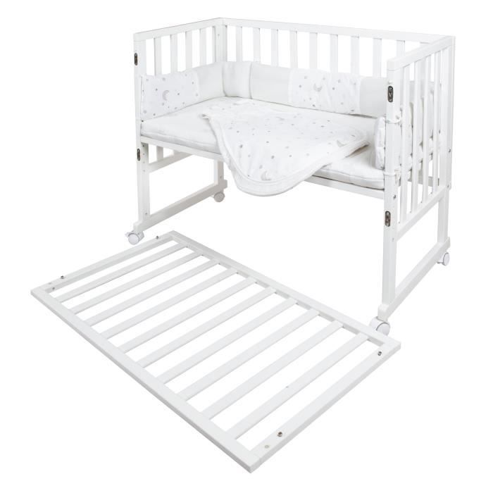 Berceau cododo 3-en-1 - ROBA - SAFE ASLEEP - Equipement 'Sternenzauber' inclus - Blanc