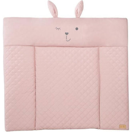 Matelas a langer - ROBA - Visage de lapin Lily Rosa - 85 x 75 cm - Rose