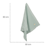 ROBA Couverture Bébé Bio Lil Planet 80x80 cm Certifié GOTS - Motif Pois - Vert