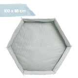 Tapis de parc bébé - ROBA - Pour parc hexagonal - Rembourré - Vert givré