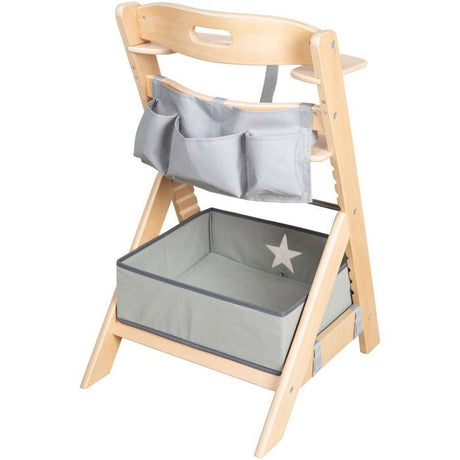 Chaise haute évolutive - ROBA - LIV UP - De 6 mois jusqu'a 70 kg - Set organisateur inclus - Bois naturel