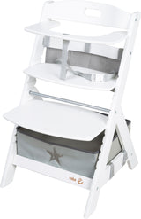 Chaise haute évolutive - ROBA - LIV UP - De 6 mois jusqu'a 70 kg - Set organisateur inclus - Blanc
