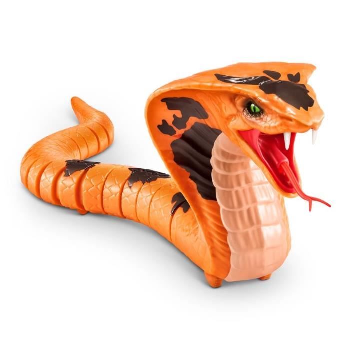 Serpent robotisé - ROBO ALIVE - Cobra - Déplacement sinueux - Langue mobile - Effets effrayants