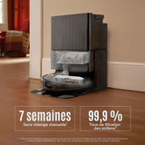 ROBOROCK QREVO 5AE - Aspirateur Robot Laveur avec Station - Puissance 12000 Pa - Serpillieres FlexiArm - Double Anti-emmelement
