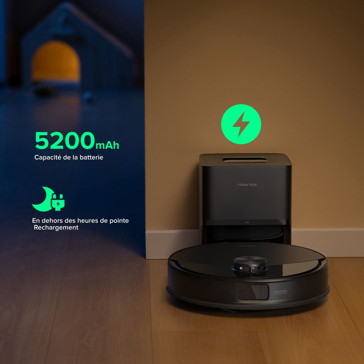 ROBOROCK Q10 VF+ - Aspirateur Robot Laveur avec Station de Vidage Automatique - Puissance 10000 Pa - Autonomie 150 min