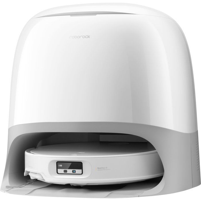 Aspirateur Robot Laveur - Roborock Qrevo Curv 2 ProX - Autonomie 180 min - 25 000 Pa - Navigation LiDAR - Collecteur 470 ml