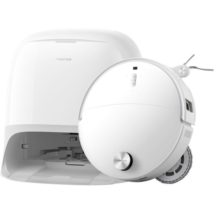 Aspirateur Robot Laveur - Roborock Qrevo Curv 2 ProX - Autonomie 180 min - 25 000 Pa - Navigation LiDAR - Collecteur 470 ml