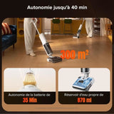 ROBOROCK F25 RT - Aspirateur Balai Laveur - 20000 Pa - Lavage a Chaud a 90 °C - Nettoyage Deux Bords - Auto-Nettoyage a l'eau chaude