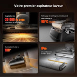 ROBOROCK F25 RT - Aspirateur Balai Laveur - 20000 Pa - Lavage a Chaud a 90 °C - Nettoyage Deux Bords - Auto-Nettoyage a l'eau chaude