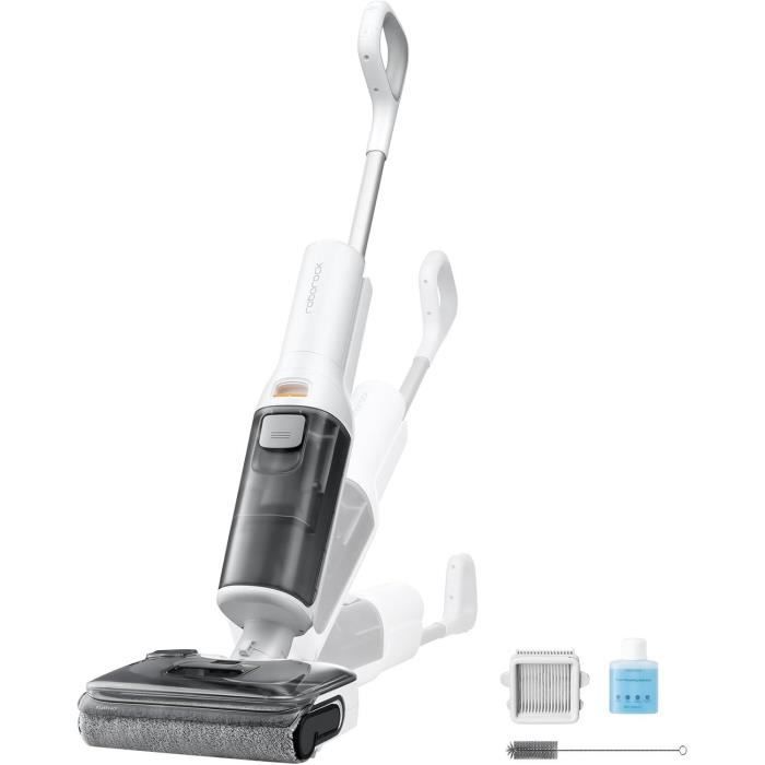ROBOROCK F25 RT - Aspirateur Balai Laveur - 20000 Pa - Lavage a Chaud a 90 °C - Nettoyage Deux Bords - Auto-Nettoyage