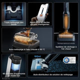 ROBOROCK F25 ACE COMBO - Aspirateur Laveur sans Fil 5-en-1 - Puissance 20 kPa - Lavage a Chaud a 90 °C - Auto-Nettoyage Automatique