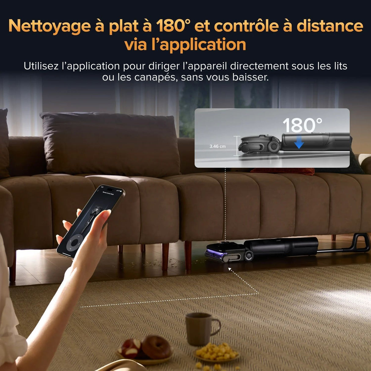 ROBOROCK F25 ULTRA - Aspirateur Balai Laveur - Nettoyage vapeur a 180 °C - 22000 Pa - Rouleau anti-enchevetrement