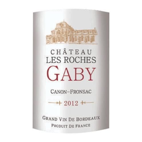 Château Les Roches Gaby 2012 Canon-Fronsac - Vin rouge de Bordeaux