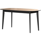 Table a manger - Ronin - Chene - Ovale - En MDF - Contemporain - 8 personnes - 160 x 77 x 90 cm - Trendteam