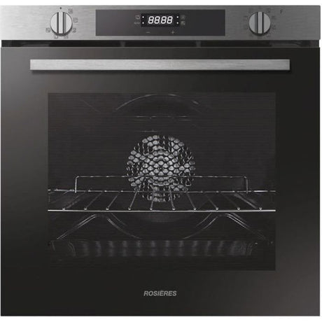 Four encastrable - Pyrolyse chaleur pulsée - ROSIERES RFC3OP5579IN - Noir - Porte froide - 75L