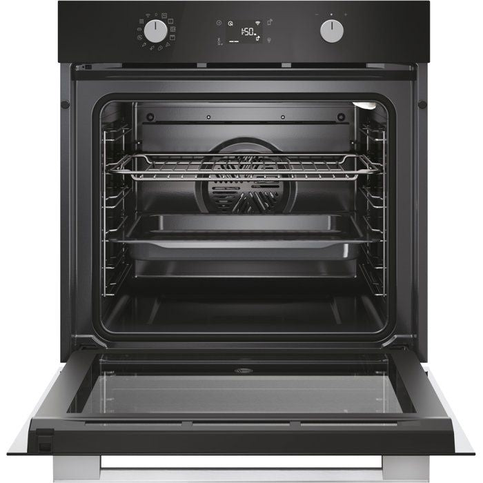 Four encastrable - Pyrolyse + Hydrolyse - ROSIERES - RO6 T3B3EYTB - Noir - Porte froide - 78L - Vapeur Easy Steam