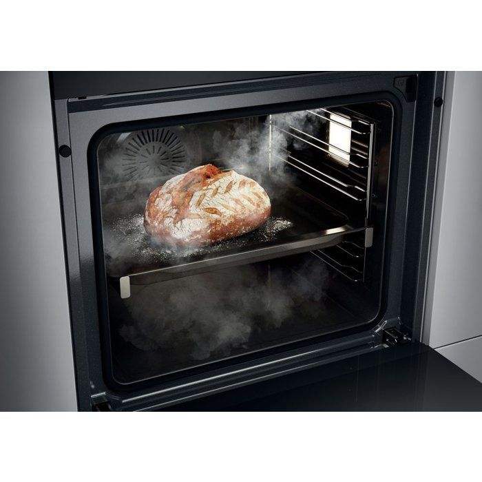 Four encastrable - Pyrolyse + Hydrolyse - ROSIERES - RO6 T3B3EYTB - Noir - Porte froide - 78L - Vapeur Easy Steam
