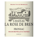 Château La Rose de Bren 2021 Fronsac - Vin rouge de Bordeaux