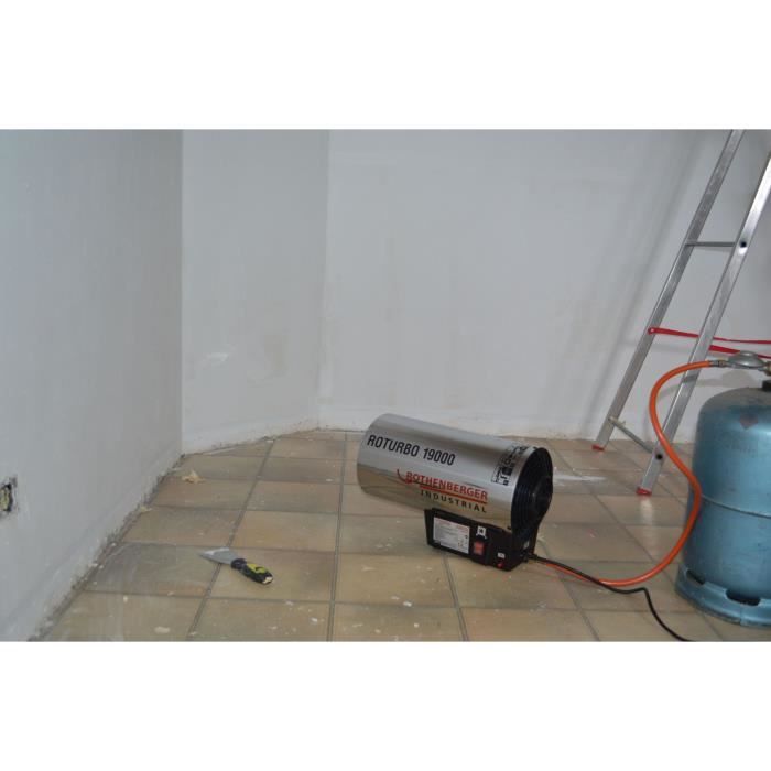 Générateur d'air chaud - ROTHENBERGER - Roturbo 19000 - 18,5 kW - Bas - Gris