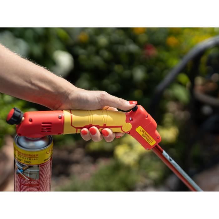 Brűleur désherbeur vert Premium Bec large - ROTHENBERGER - 990°C - Ř40 mm - Rouge et jaune