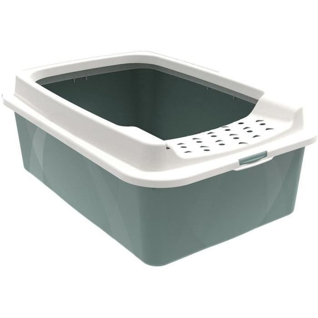 Bac a litiere avec rebords - ROTHO MYPET - BONNIE - 57.2 x 39.3 x 20.9 cm - Vert