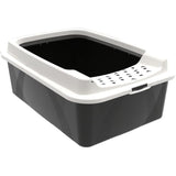 Bac a litiere avec rebords - ROTHO MYPET - BONNIE - 57.2 x 39.3 x 20.9 cm - Noir