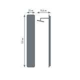 Edouard Rousseau - Colonne de douche avec robinetterie ERIS - Gris Anthracite