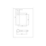 Mitigeur lavabo haut - ROUSSEAU - DOVER - Eco-stop - Chrome