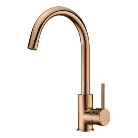 ROUSSEAU Robinet mitigeur de cuisine Křben - Sans douchette - Or rose