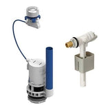 Kit mécanismeet robinet flotteur pour réservoir WC - ROUSSEAU - Embout laiton - Hauteur réglable de 190 a 490 mm