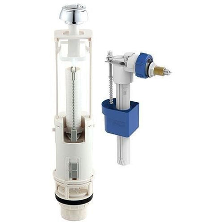 Kit mécanisme WC avec robinet flotteur latéral - ROUSSEAU - 3/6L - Certifié NF