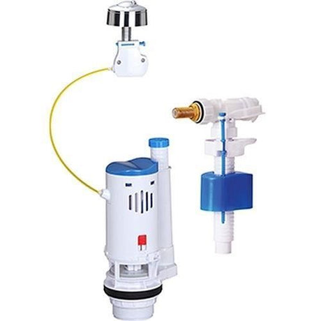 Kit mécanisme WC avec robinet flotteur latéral - ROUSSEAU - 3/6L - Certifié NF
