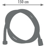 Flexible de douche - ROUSSEAU - Raccord universel - Format compact - Écrous métal - Longueur 1m50 - Inox chromé simple agrafage