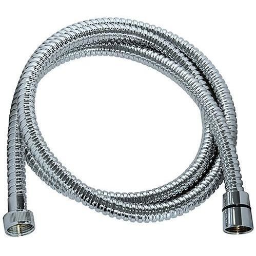 Flexible de douche - ROUSSEAU - Raccord universel - Format compact - Écrous métal - Longueur 1m50 - Inox chromé simple agrafage