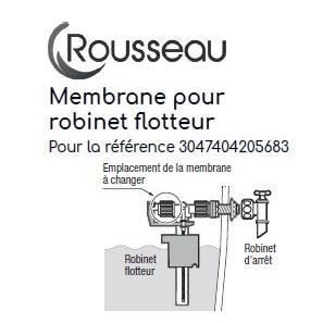 Membrane pour robinet flotteur silencieux - ROUSSEAU - Cetifié NF