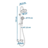 ROUSSEAU Colonne de douche avec robinet mitigeur mécanique Dakota