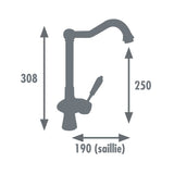 Edouard Rousseau - Mitigeur Evier COOK - Chromé