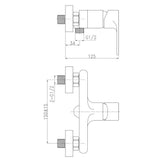 Mitigeur de douche Nordé ROUSSEAU - Style moderne - Cartouche céramique Ø 35 mm - Garantie 5 ans