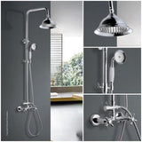 ROUSSEAU Colonne de douche avec robinet mélangeur Retro - Chrome