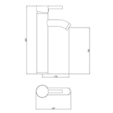 Mitigeur Lavabo haut Ilo - ROUSSEAU - Cartouche céramique - Economie d'eau - Garantie 5 ans