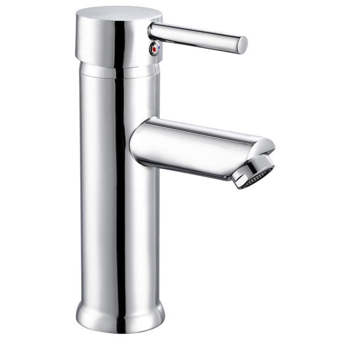 Mitigeur lavabo ROUSSEAU Dover - cartouche céramique Ř 40 mm - économie d'eau - garantie 5 ans