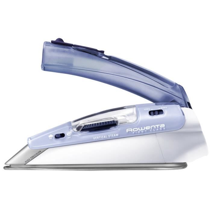 ROWENTA First Class Fer a repasser de voyage, 1000 W, Débit vapeur 10 g/min, Pressing 45 g/min, Semelle Inox Microsteam 200