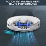 ROWENTA Aspirateur Robot Laveur, Navigation laser ultraprÈcise, RÈglages personnalisÈs, X-Plorer RR8567WH
