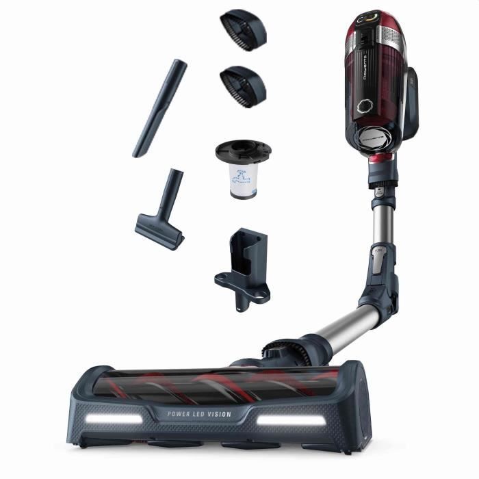 ROWENTA X-Force Flex 11.60 Aspirateur balai sans fil, Tube flexible, Contrôle digital, Autonomie jusqu'a 45 min, Léger YY5426FE