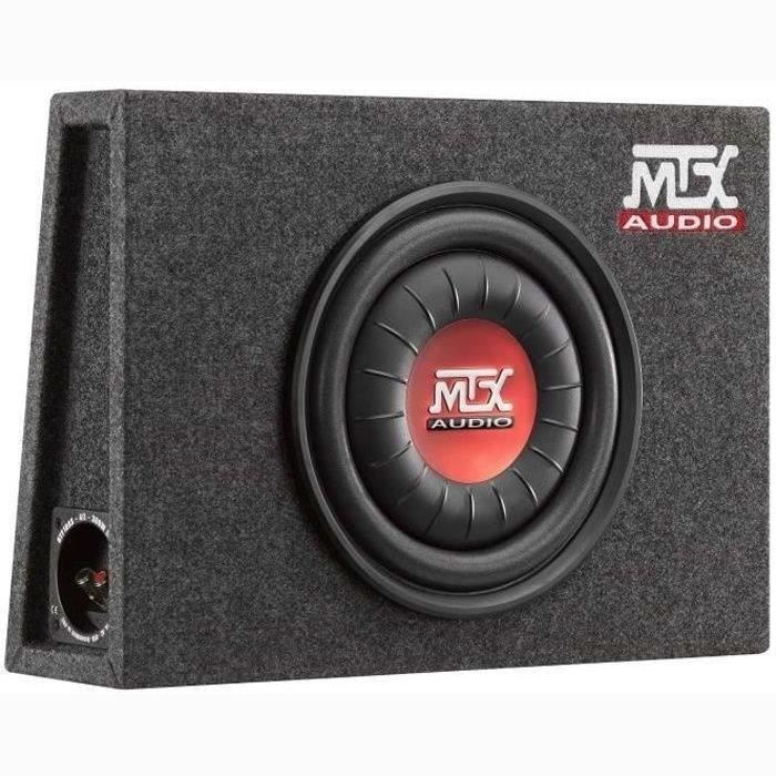 MTX RTF10AS Caisson de grave voiture extra plat clos 25cm 300W RMS 4O membrane polypropylene