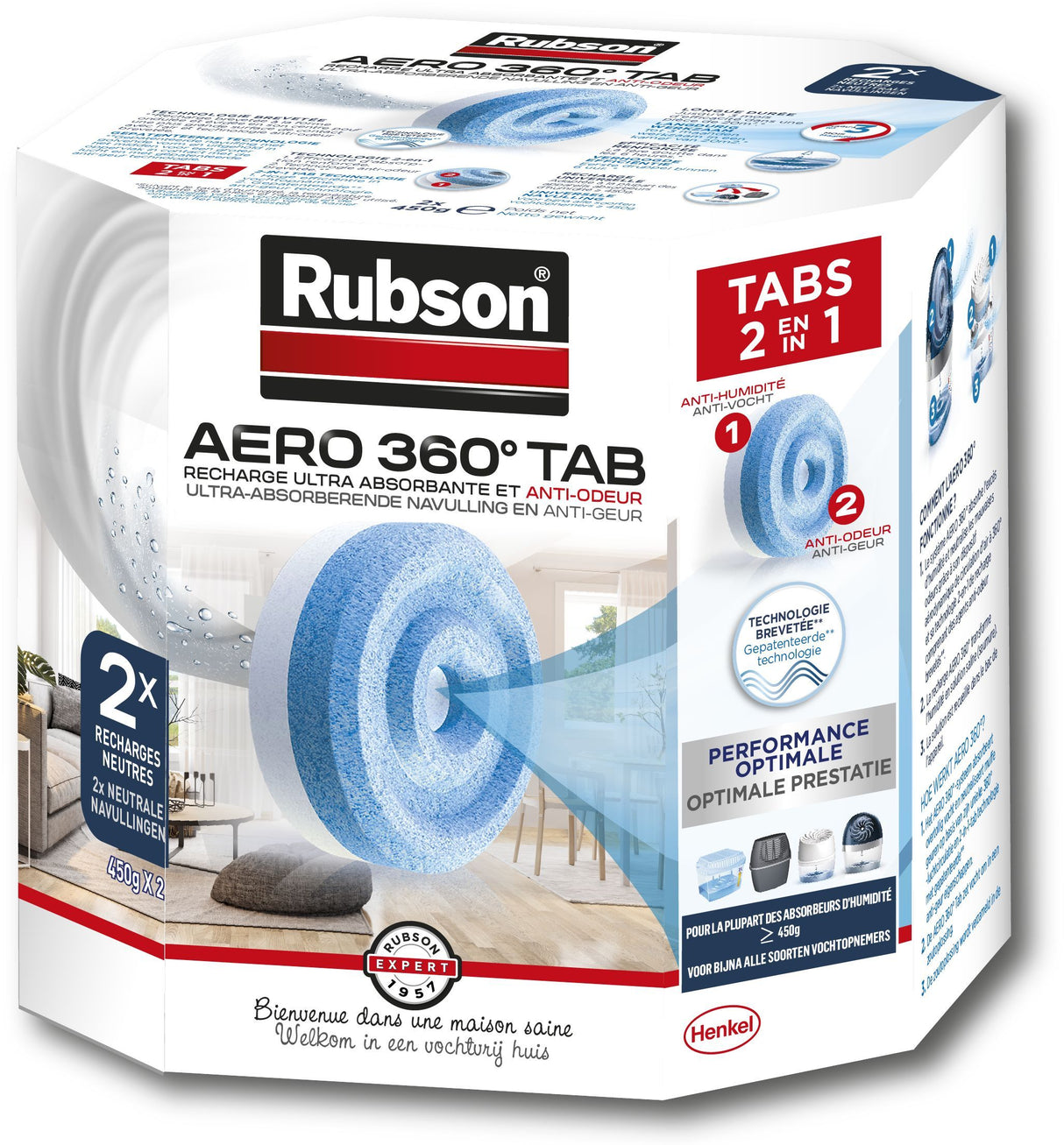 Recharge AERO 360 Recharge Neutre Lot de 2