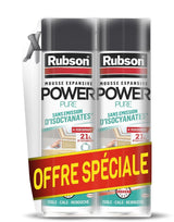 Lot de 2 aérosols mousse expansive - RUBSON - Power Pure - Adhérence multi-support - 21 L