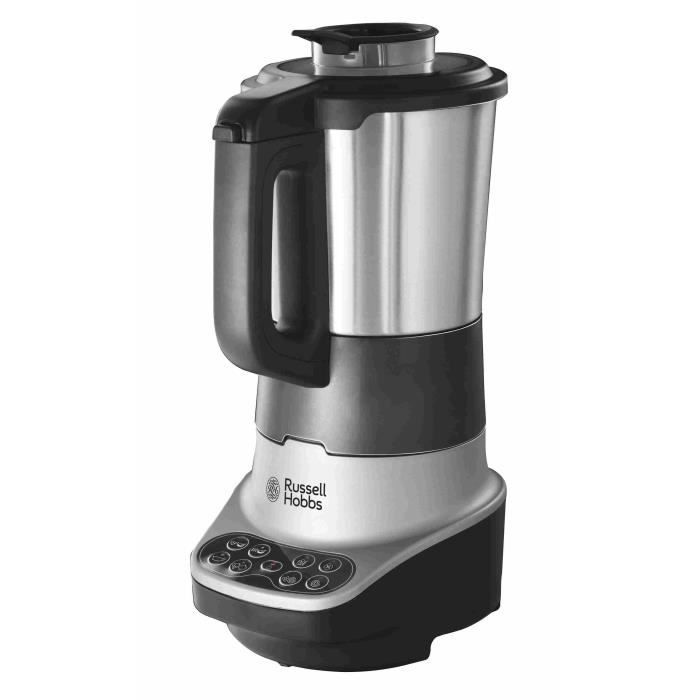 Blender chauffant - RUSSELL HOBBS Soup & Blend 2-en-1 - 800 W - Bol inox 1,75 L - 8 programmes - 21480-56