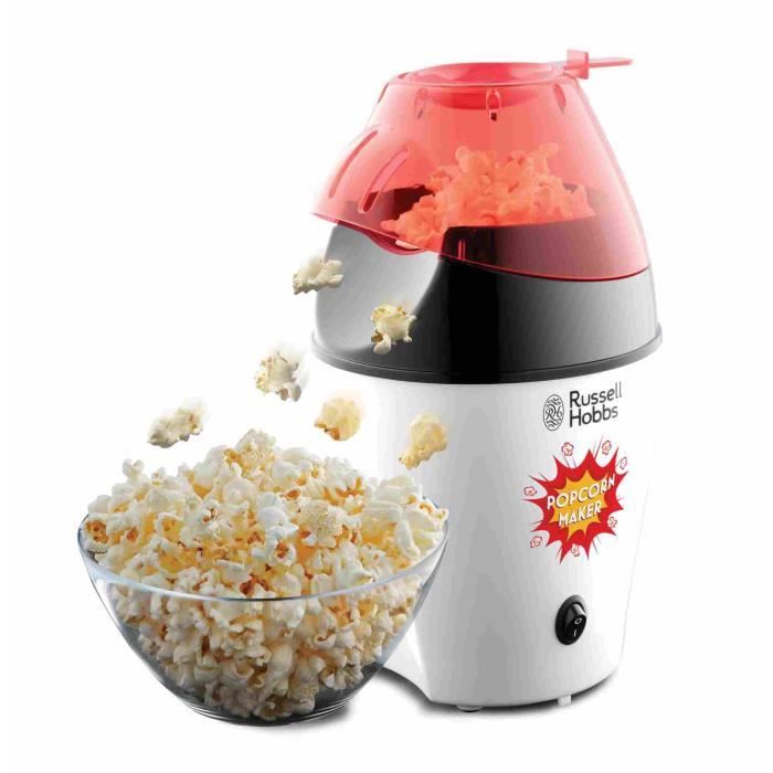 Machine a popcorn - RUSSELL HOBBS - 24630-56 - 1200 W - 12 tasses - Blanc