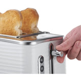 Grille-Pain - RUSSELL HOBBS - Inspire Blanc - 1050 W - Fentes extra larges - Technologie Lift'n Look, rÈchauffage, dÈcongÈlation